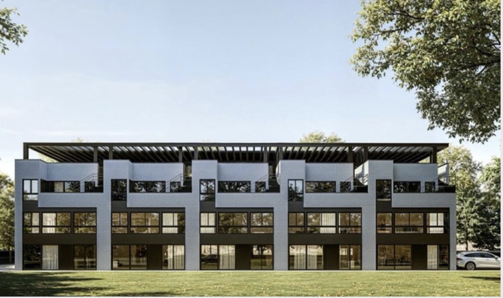 Rendering of a multifamily residential development in Santa Monica, California